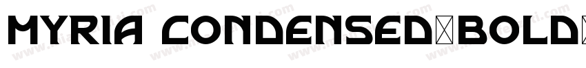 myria Condensed-bold字体转换